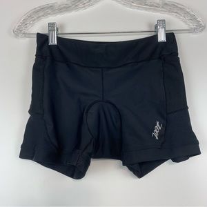 ZOOT Padded Cycling Triathlon Shorts Black Pockets Spandex Size Medium